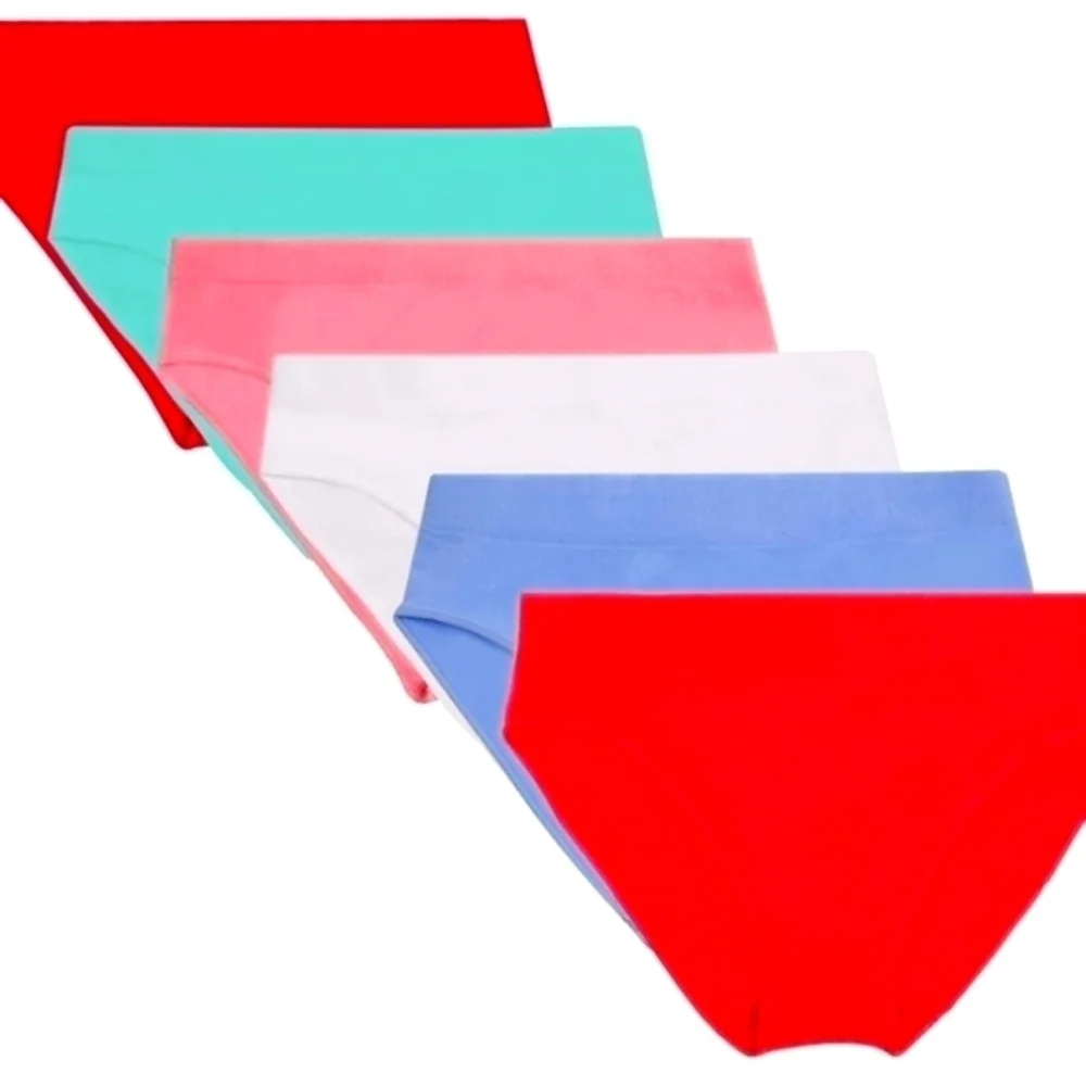 GIRLS Comfortable Seamless Underwear Hipster Panties Multipack